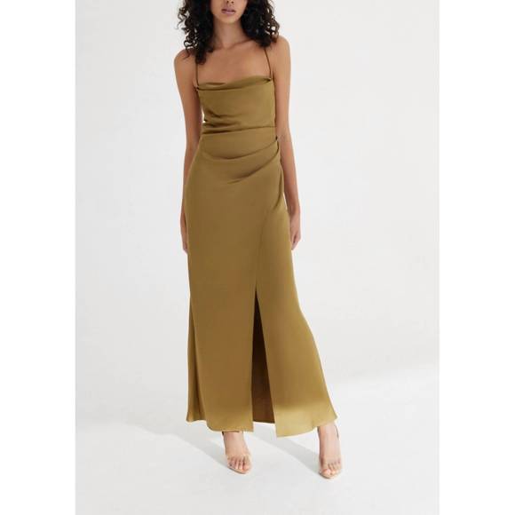 NEW SIGNIFICANT OTHER amelie dress in olive